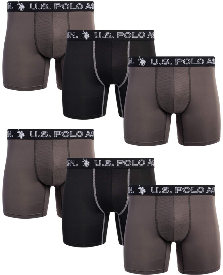 Polo Assn Men's Underwear U.S Performance Boxer Briefs 3 Pack 