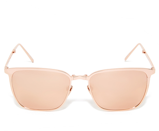 Linda Farrow Luxe Mirrored Square Sunglasses