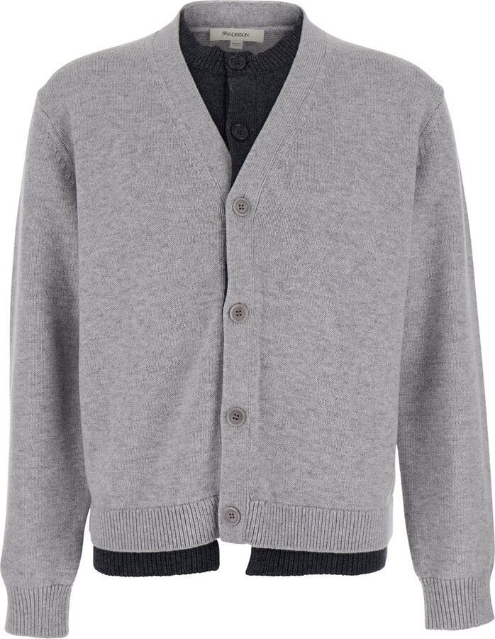 J.W.Anderson Contrast Layered Cardigan