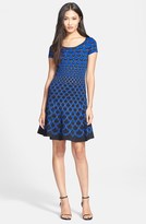 Thumbnail for your product : Diane von Furstenberg 'Alina Acorn Moon' Knit Fit & Flare Dress