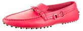 Thumbnail for your product : Tod's Leather Studded Accents Loafers Red