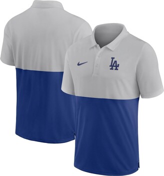 Nike Men's Silver, Royal Los Angeles Dodgers Team Baseline Striped  Performance Polo Shirt - Silver, Royal - ShopStyle
