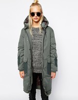 Thumbnail for your product : Selected Tinka Military Parka with Wool Panes