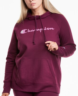 plus size purple sweatshirt