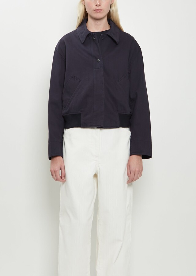 Mhl By Margaret Howell Cropped Cotton Bomber Jacket