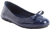 Thumbnail for your product : Prada blue leather bow detail flats