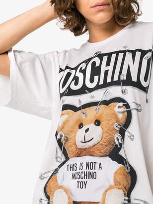 Moschino Teddy logo print t shirt