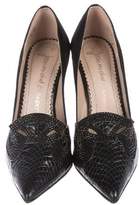 Thumbnail for your product : Jean-Michel Cazabat Escort Snakeskin Embellished Pumps
