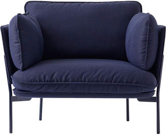 Tradition & Cloud One Seater Armchair - Black Blue