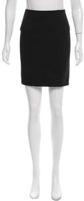 Thierry Mugler Asymmetrical Wool Skirt Black Asymmetrical Wool Skirt