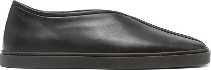 Piped slip-on sneakers