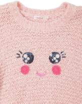 Thumbnail for your product : Billieblush Smiley Face Knit Sweater