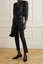 Thumbnail for your product : L'Agence Kimberly Metallic Crepon Blouse