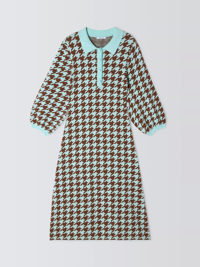 Olivia Rubin Sonya Houndstooth Knit Dress ShopStyle