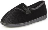 Thumbnail for your product : Sorbet Phyllis Velcro Front Moccasin Slippers - Black