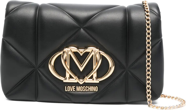 Love Moschino Logo-Plaque Cross Body Bag