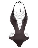 Thumbnail for your product : Agent Provocateur Tonya Swimsuit In Black With Silver Chains