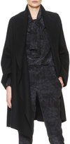 Thumbnail for your product : Bottega Veneta Wide-Collared Cashmere Coat with Belt, Nero Black