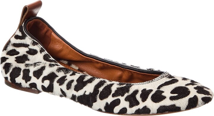 Lanvin Avec Haircalf Ballerina Flat