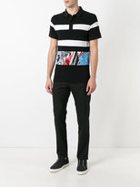 Thumbnail for your product : Les Hommes printed trim polo shirt