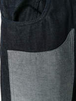 Thumbnail for your product : Sunnei contrast-patch wide-leg jeans