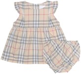 Thumbnail for your product : Burberry Children Baby cotton dress and bloomers set