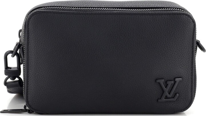 Alpha Wearable Wallet - Luxury LV Aerogram Black