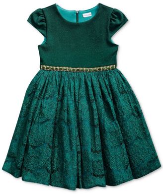 Sweet Heart Rose Glitter-Lace Cap-Sleeve Party Dress, Toddler Girls (2T-5T)