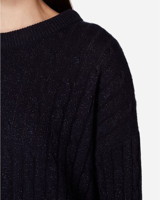 N.Peal Oversize Box Cable Cashmere Jumper
