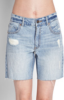 Thumbnail for your product : Forever 21 Distressed Denim Bermuda Shorts
