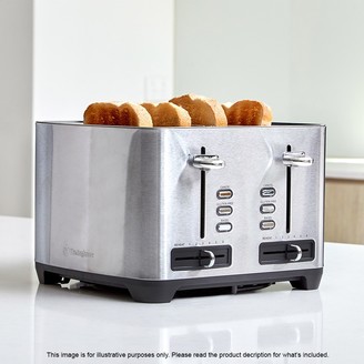 Westinghouse Stainless Steel 4 Slice Side By Side Toaster 29 x 28cm Silver