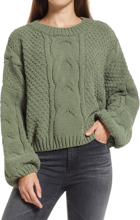 olive green sweater