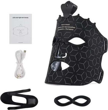 Silicone Led Face Mask 7 Colors Red Light Therapy Infrared Flexible Soft Mask Led Therapy Anti Aging Advanced Photon Mask