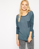 Thumbnail for your product : American Vintage Long Sleeve Top With Pocket Detail - Grey