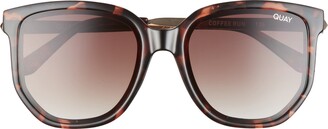 Quay Coffee Run 54mm Cat Eye Sunglasses