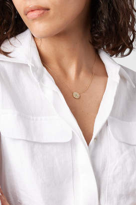 Andrea Fohrman 18-karat Gold, Diamond And Emerald Necklace