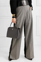 Thumbnail for your product : Valextra Brera Textured-leather Tote - Gray