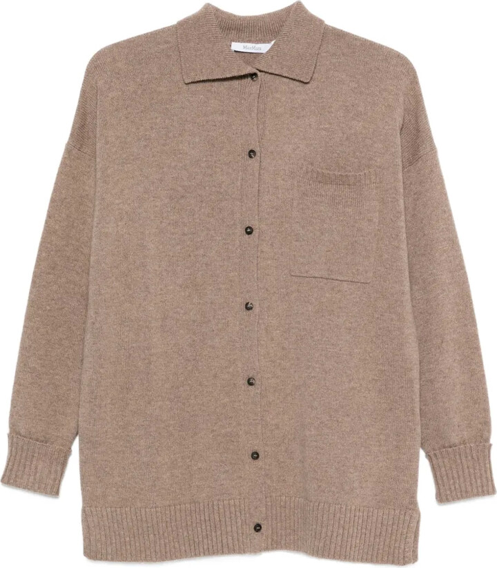 Max Mara Buttoned Chest-Pocket Cardigan