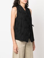 Thumbnail for your product : Odeeh Front Tie-Fastening Detail Blouse