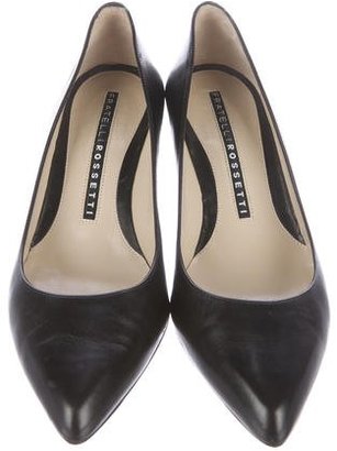 Fratelli Rossetti Leather Pointed-Toe Pumps