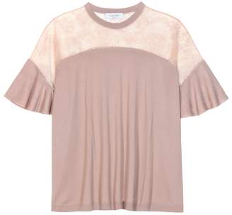 Valentino Wool and lace top