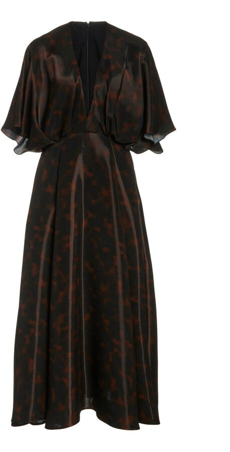 Brandon Maxwell Women's Liquid Tortoiseshell Midi Dress - Print - Moda  Operandi - ShopStyle