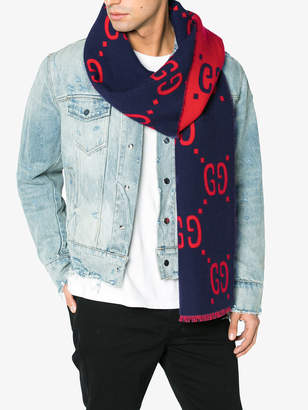 Gucci GG Supreme print scarf