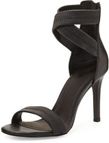 Thumbnail for your product : Joie Elaine Leather Ankle-Wrap Sandal, Black