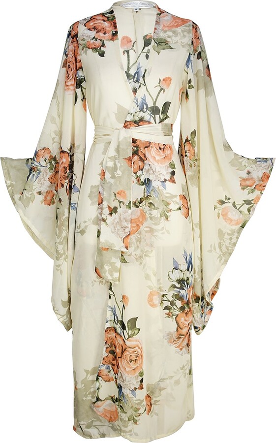 AfriBix Collage Long Kimono Cover up Women's Robe – Afribix