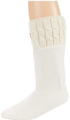 hunter six stitch cable boot sock