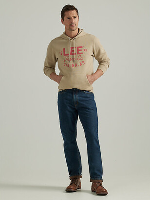 Lee Relaxed Flannel and Fleece Lined Straight Jeans