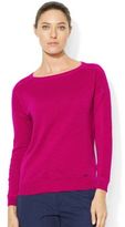 Thumbnail for your product : Lauren Ralph Lauren Cotton Ballet Neck Sweater