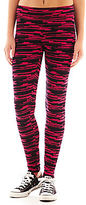 Thumbnail for your product : JCPenney City Streets Wide-Waistband Print Leggings