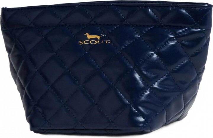 Women's Crown Jewels Pouch In Navy Quilted